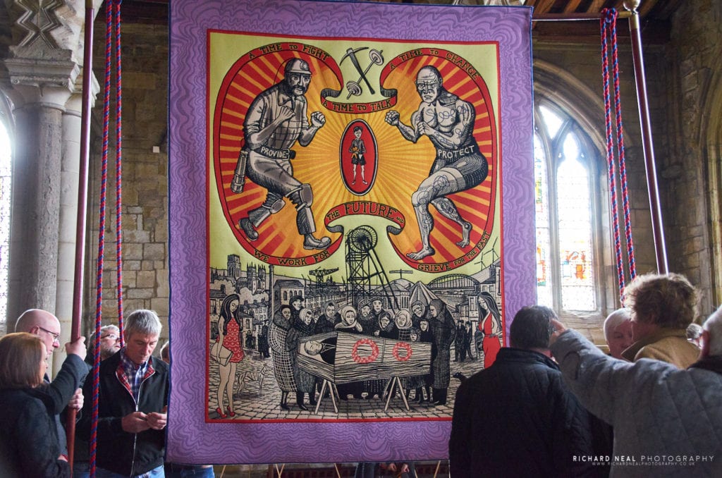 Grayson perry banner durham cathedral (1)