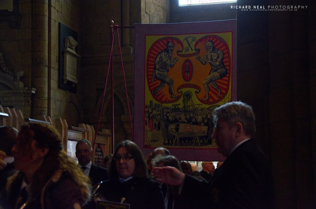 Grayson perry banner durham cathedral 