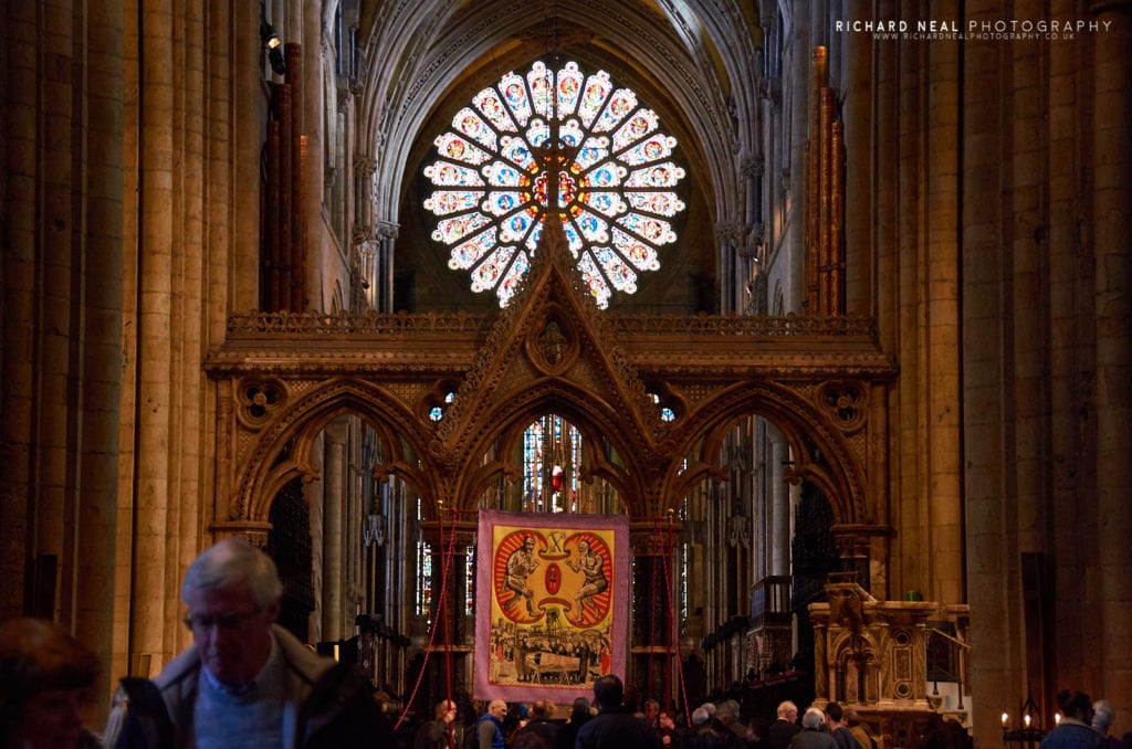 Grayson perry banner durham cathedral